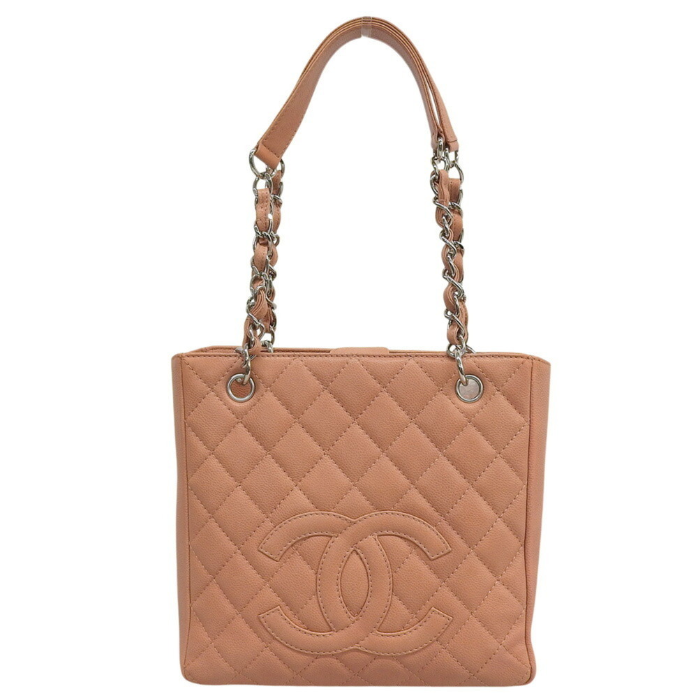 Chanel PST Tote Bag A20994 with seal, 1 chain tote bag, caviar leather, salmo...